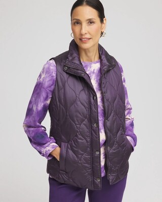 【スケーター君】 REFLECTIVE QUILTED DOWN VEST Zenergy® Quilted Vest | Chico's